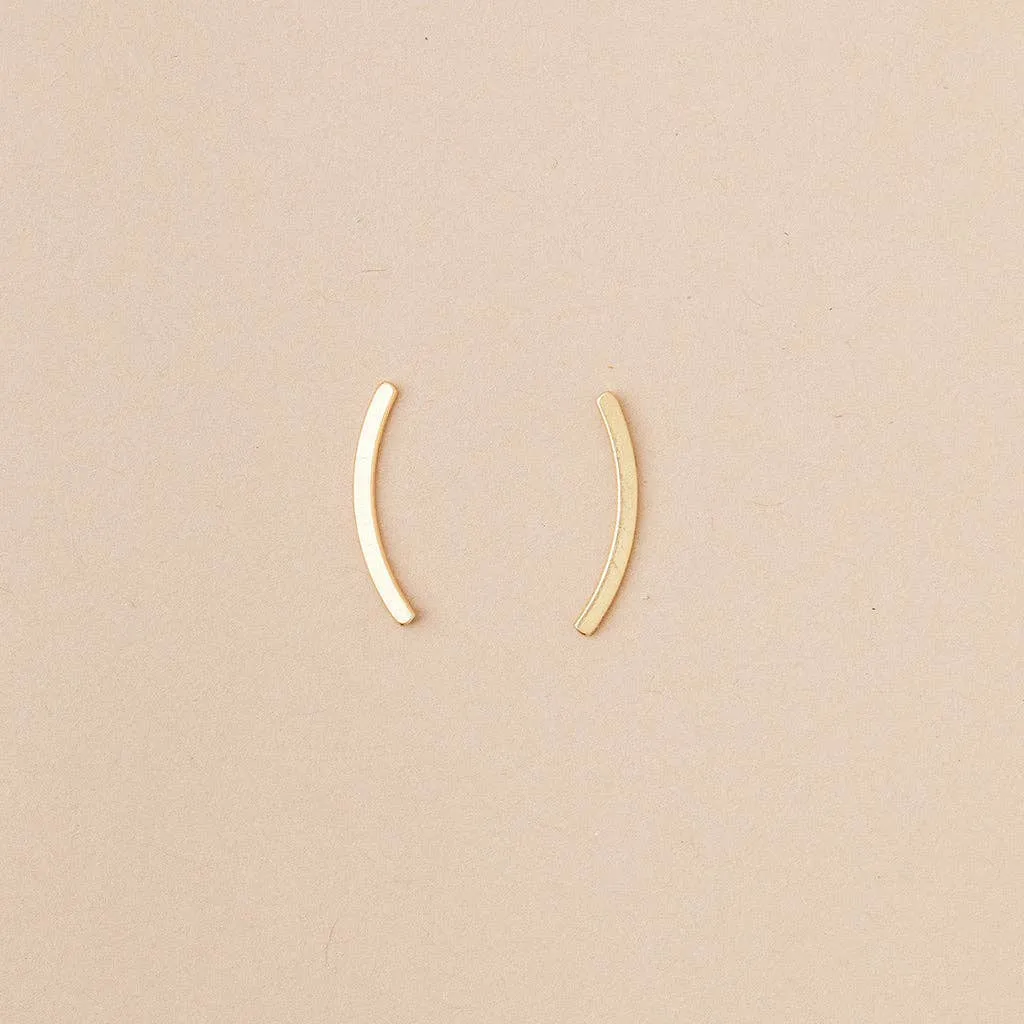 Comet Curve Refined Earring