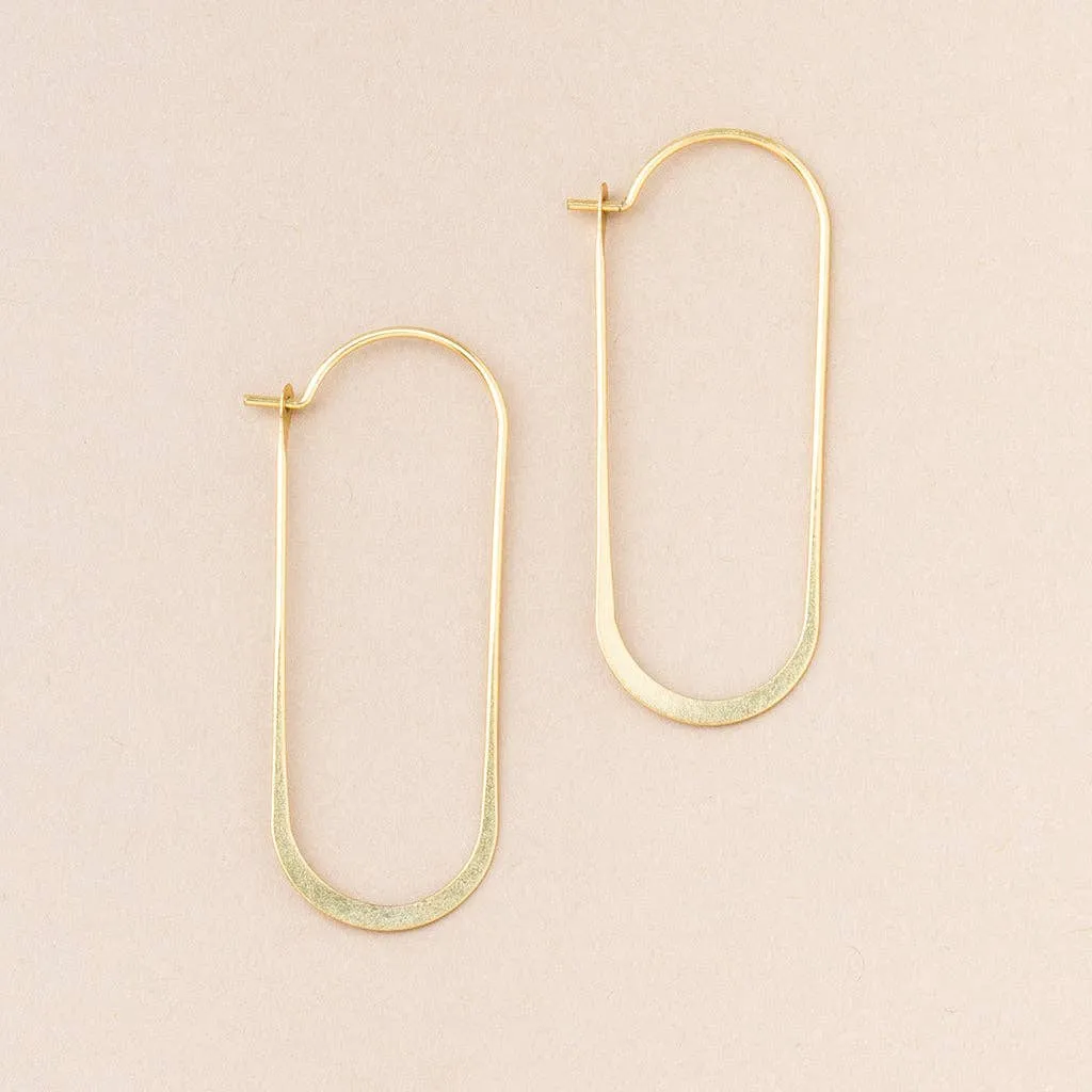 Cosmic Oval Refined Earring