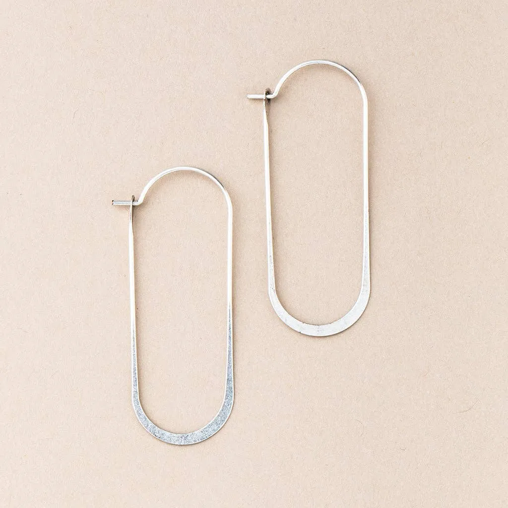 Cosmic Oval Refined Earring