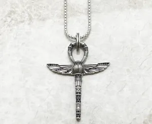 Cross of Life Ankh & Scarab Necklace