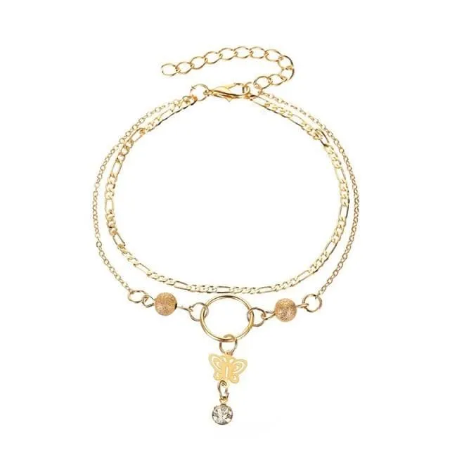 CRYSTAL BUTTERFLY PENDANT JEWELRIES
