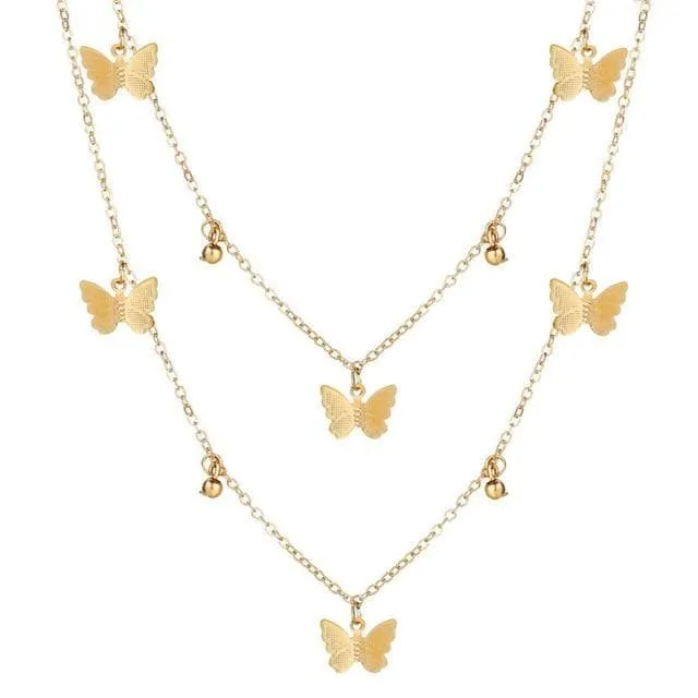 CRYSTAL BUTTERFLY PENDANT JEWELRIES