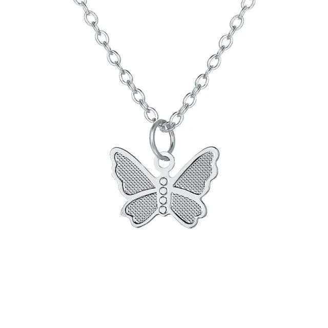CRYSTAL BUTTERFLY PENDANT JEWELRIES