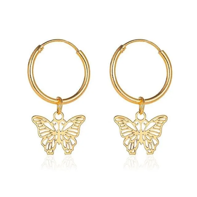 CRYSTAL BUTTERFLY PENDANT JEWELRIES