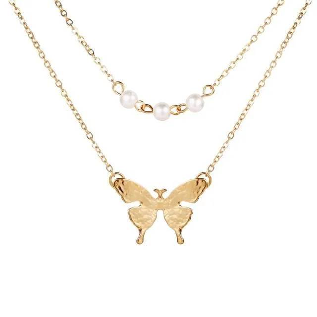 CRYSTAL BUTTERFLY PENDANT JEWELRIES