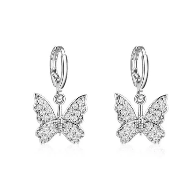 CRYSTAL BUTTERFLY PENDANT JEWELRIES