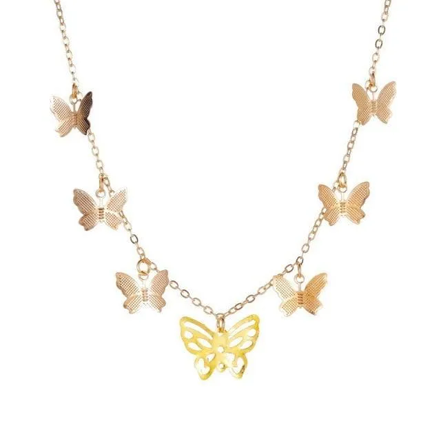 CRYSTAL BUTTERFLY PENDANT JEWELRIES
