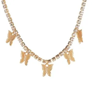 CRYSTAL BUTTERFLY PENDANT JEWELRIES