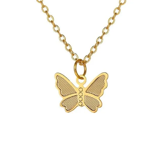 CRYSTAL BUTTERFLY PENDANT JEWELRIES