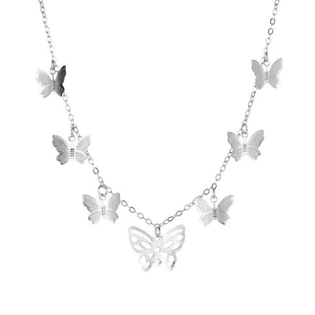 CRYSTAL BUTTERFLY PENDANT JEWELRIES
