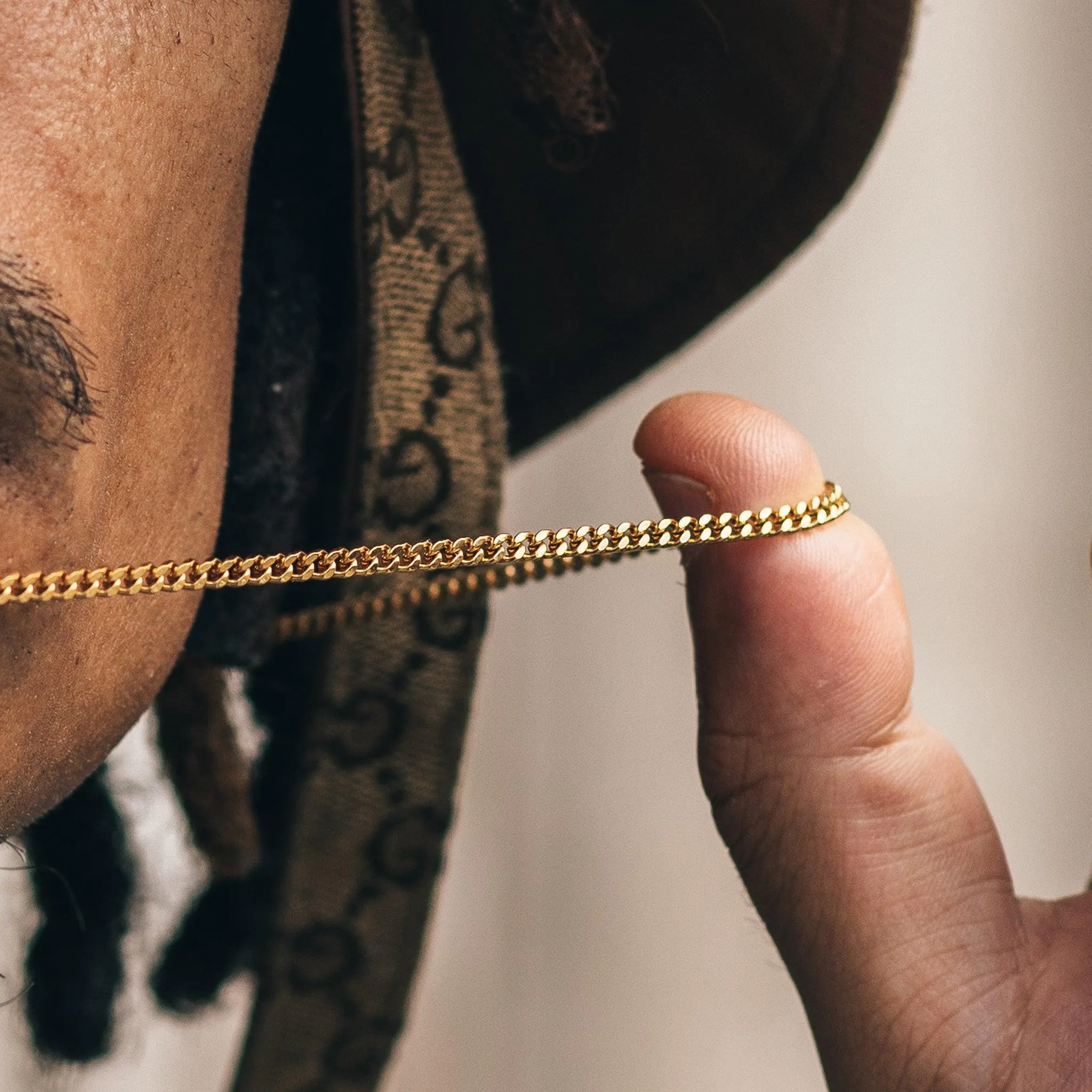 Cuban Link Chain Stack (3mm) - Gold