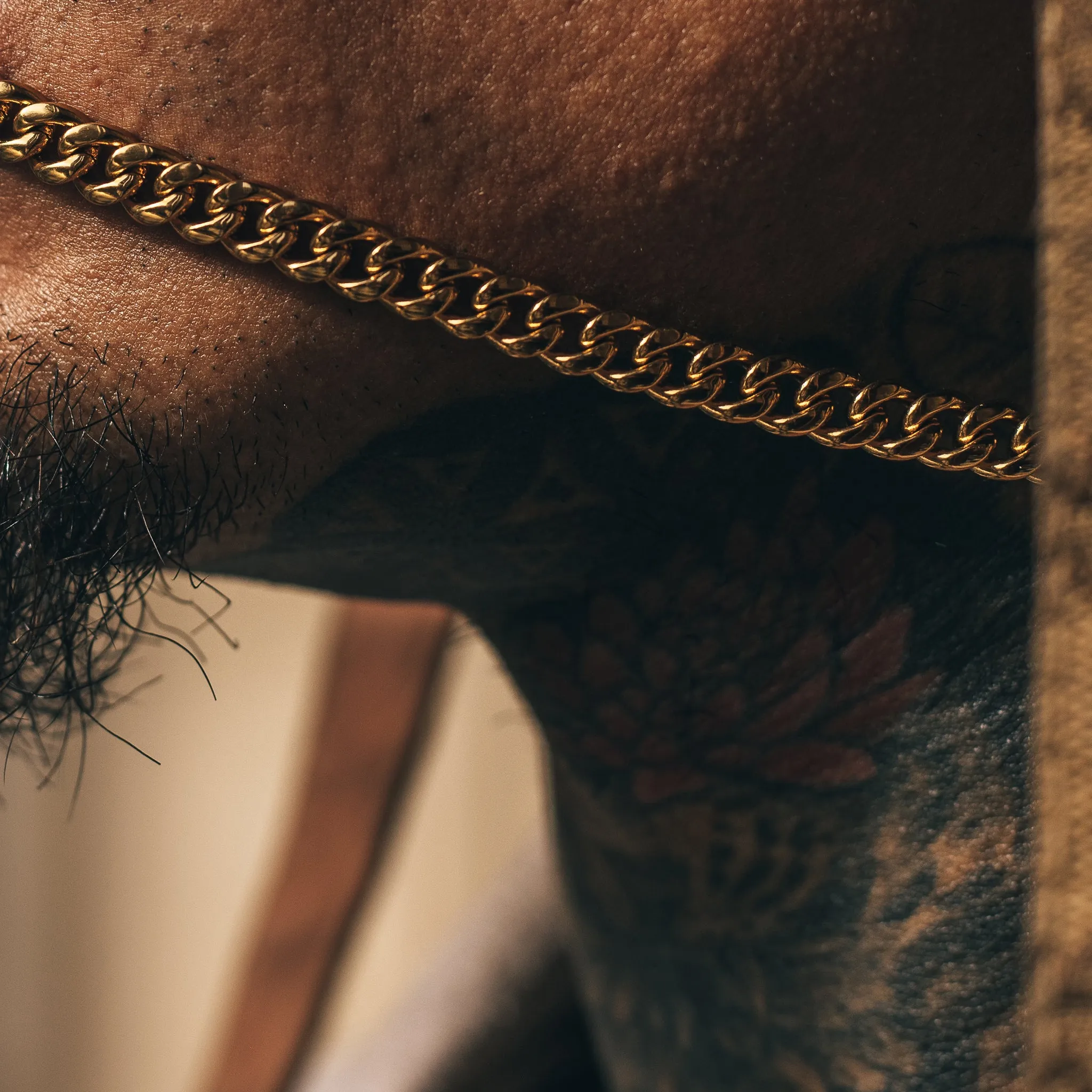Cuban Link Chain Stack (6mm) - Gold