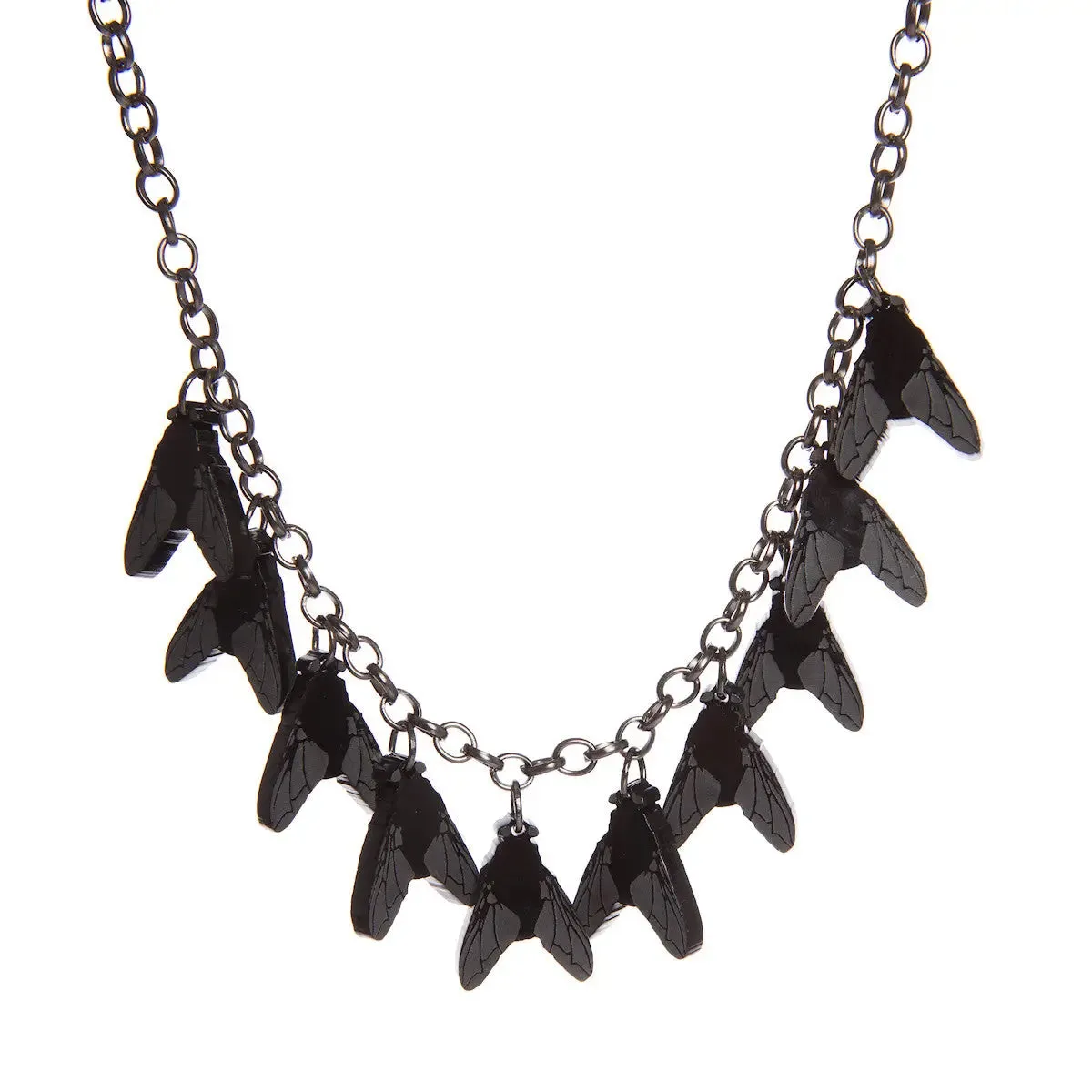 Dead Fly Charm Necklace by Sugar & Vice
