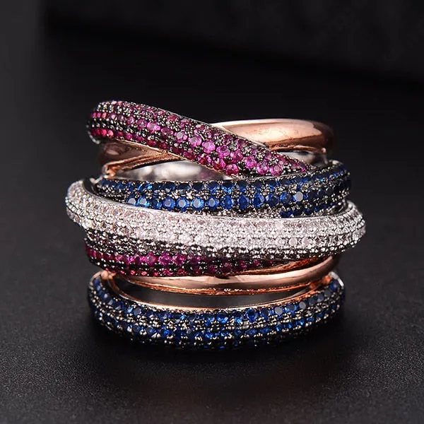 Design Luxury Statement Stackable Ring