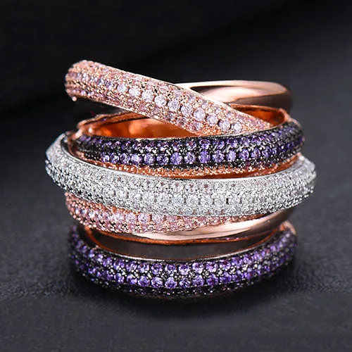 Design Luxury Statement Stackable Ring