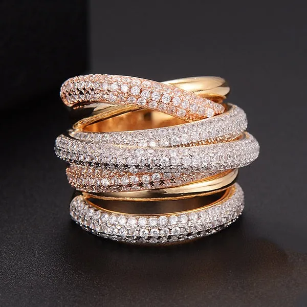 Design Luxury Statement Stackable Ring