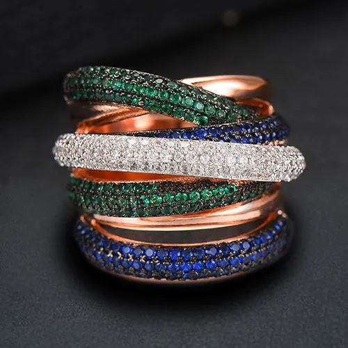 Design Luxury Statement Stackable Ring