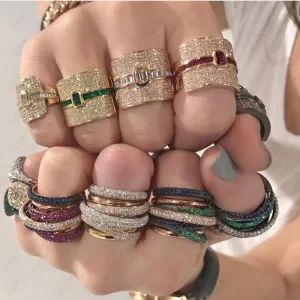 Design Luxury Statement Stackable Ring