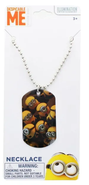 Despicable Me Dog Tag Necklace - Minions