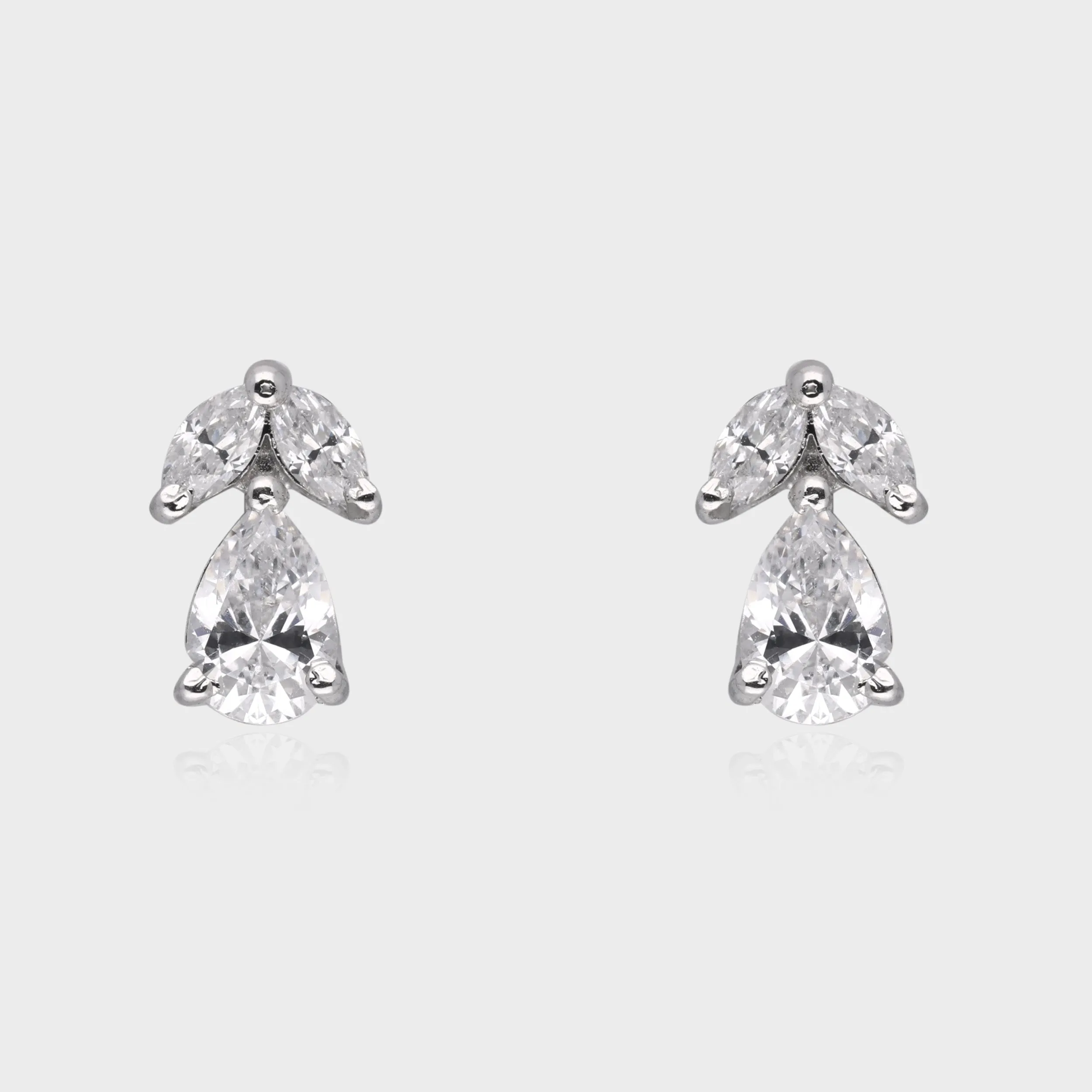 Dewdrop Marquise & Pear Drop Earrings – A Symphony of Light | SKU : 0003535318, 0021327537