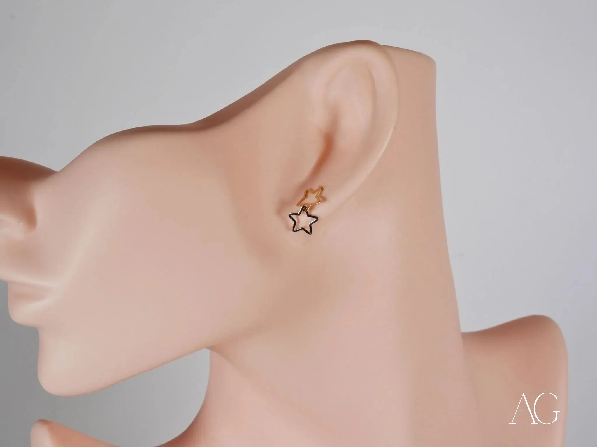 Dual Star Earrings – Elegant & Lightweight