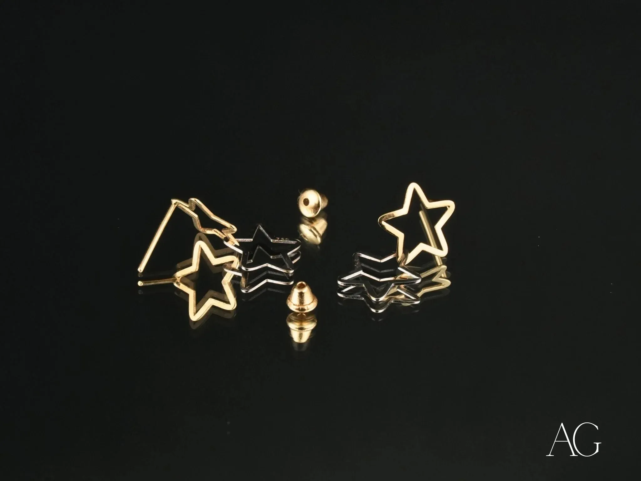Dual Star Earrings – Elegant & Lightweight