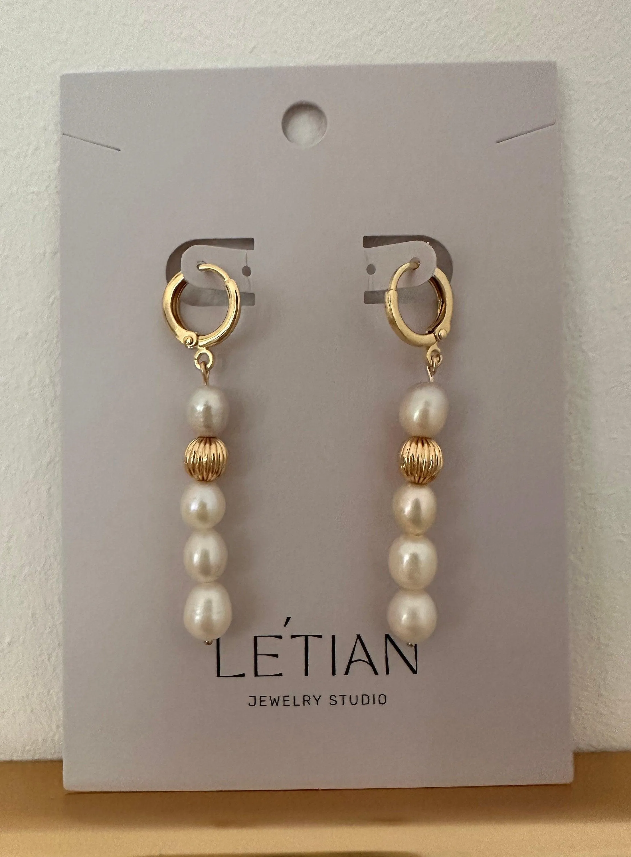 Elegant Earrings With Freshwater Pearls