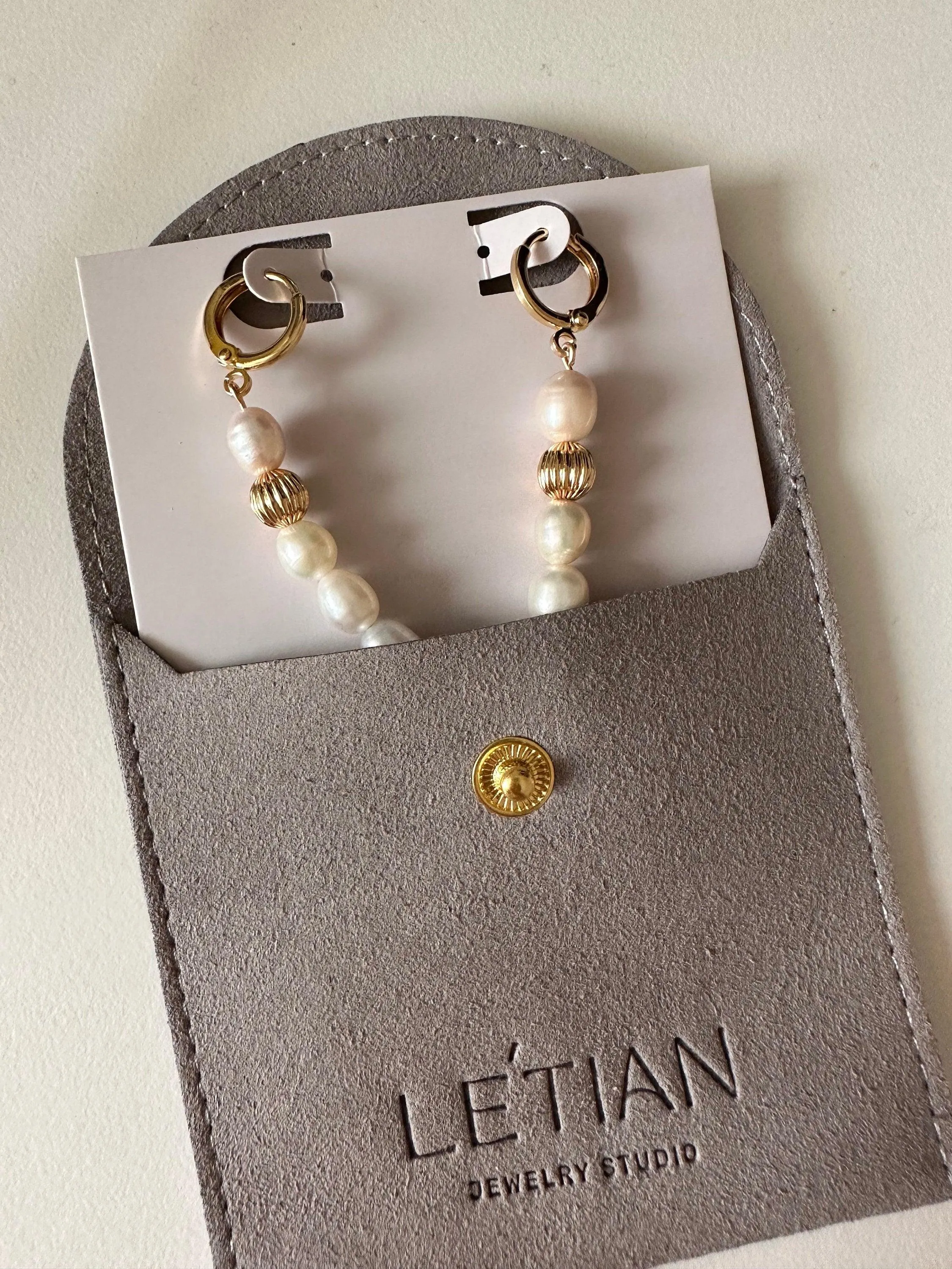 Elegant Earrings With Freshwater Pearls