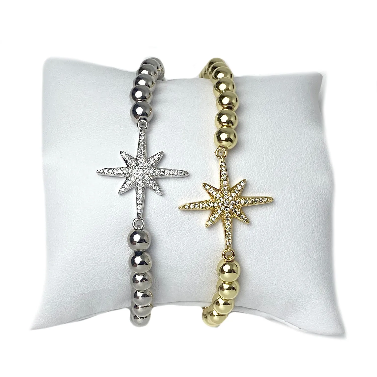 Elegant North Star CZ Bracelet