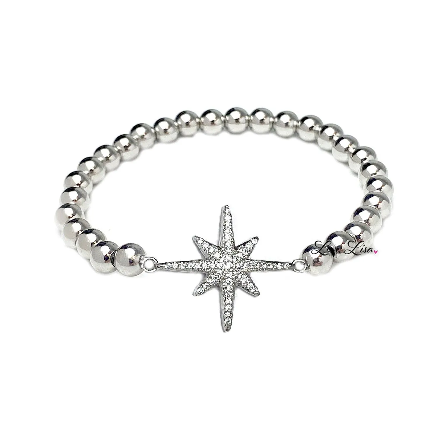 Elegant North Star CZ Bracelet