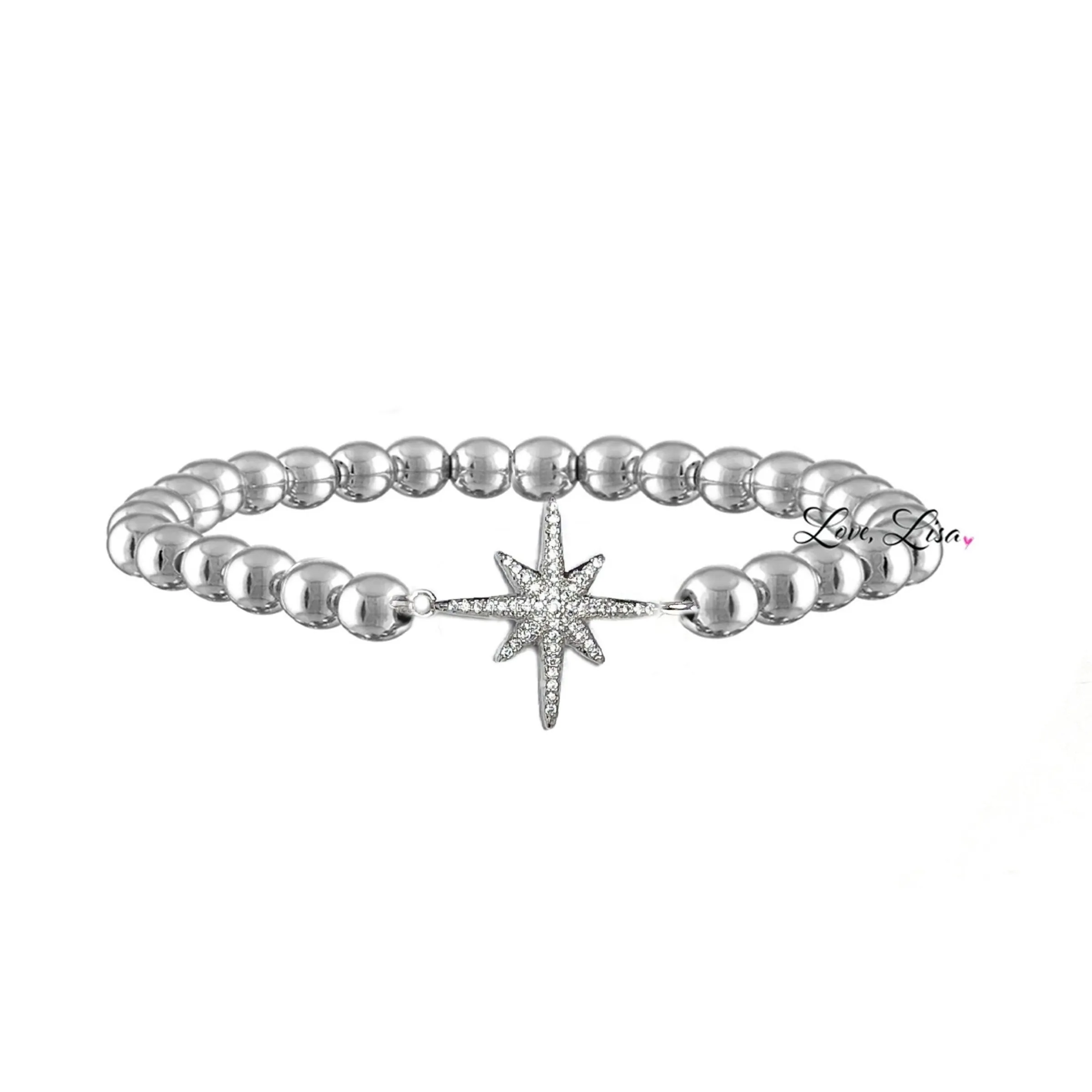 Elegant North Star CZ Bracelet
