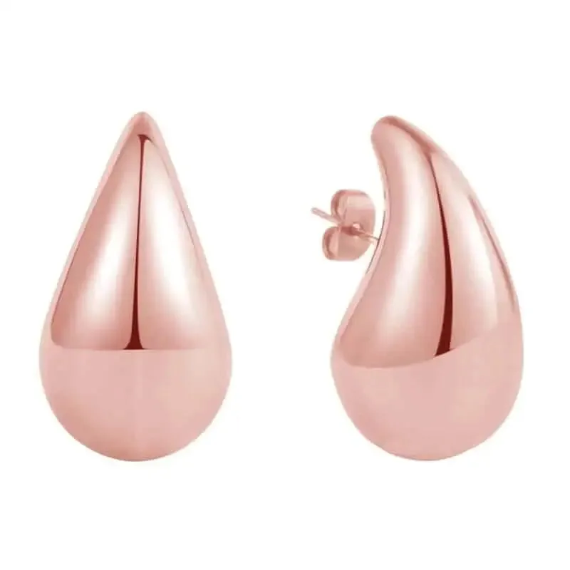 Exaggerate Water Drop Stainless Steel Earrings