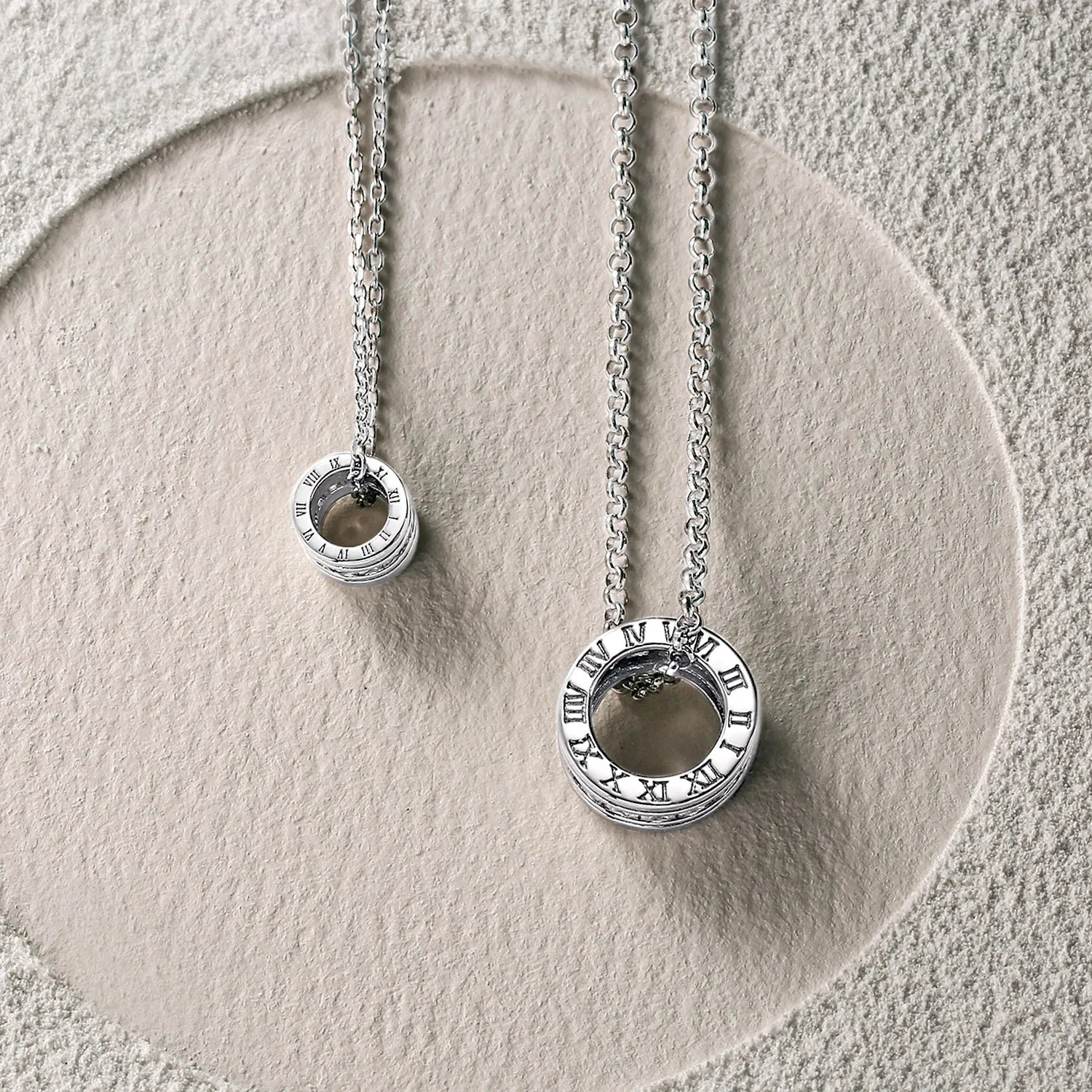 FANCIME "Our Commitment" Matching Sterling Silver Necklaces