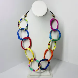FICKLESTICKS Chain on Bungee Necklace - BLUES (NOT MULTI)