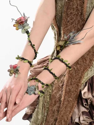 Floral Fairy Green Vines Bracelets
