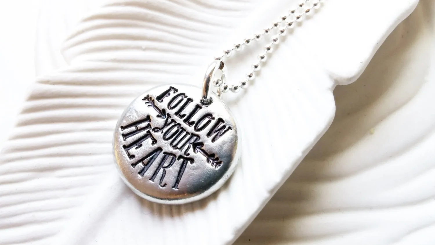Follow Your Heart | Inspirational Message Jewelry