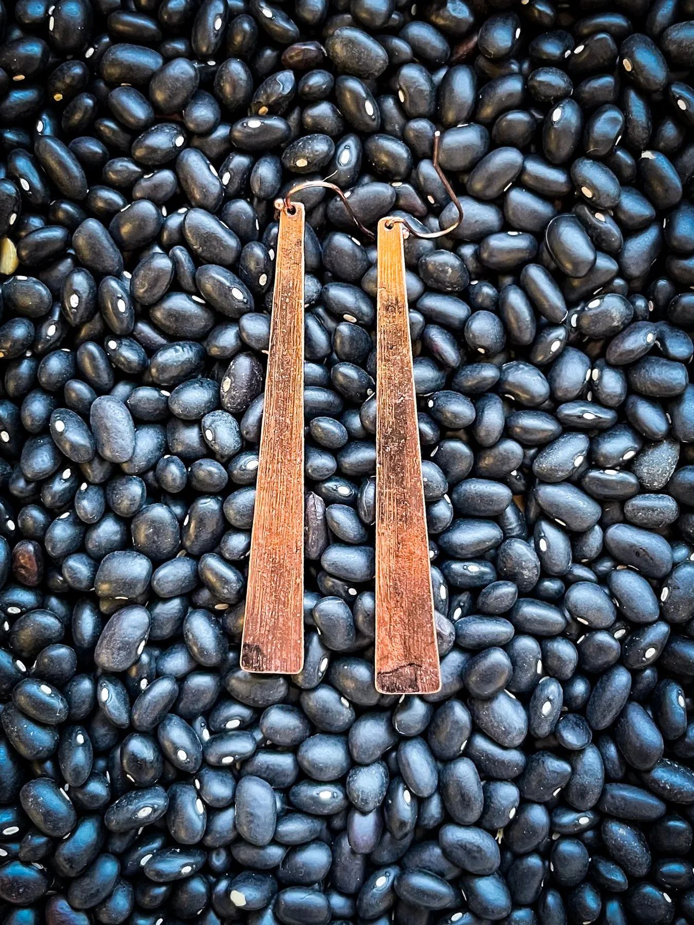Frills Dangle Earrings - Copper