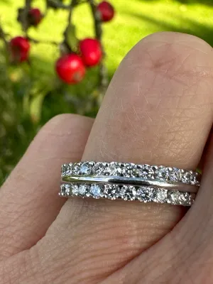 Furrer Jacot 18ct white gold full set TWVS 2.10ct diamond ring.