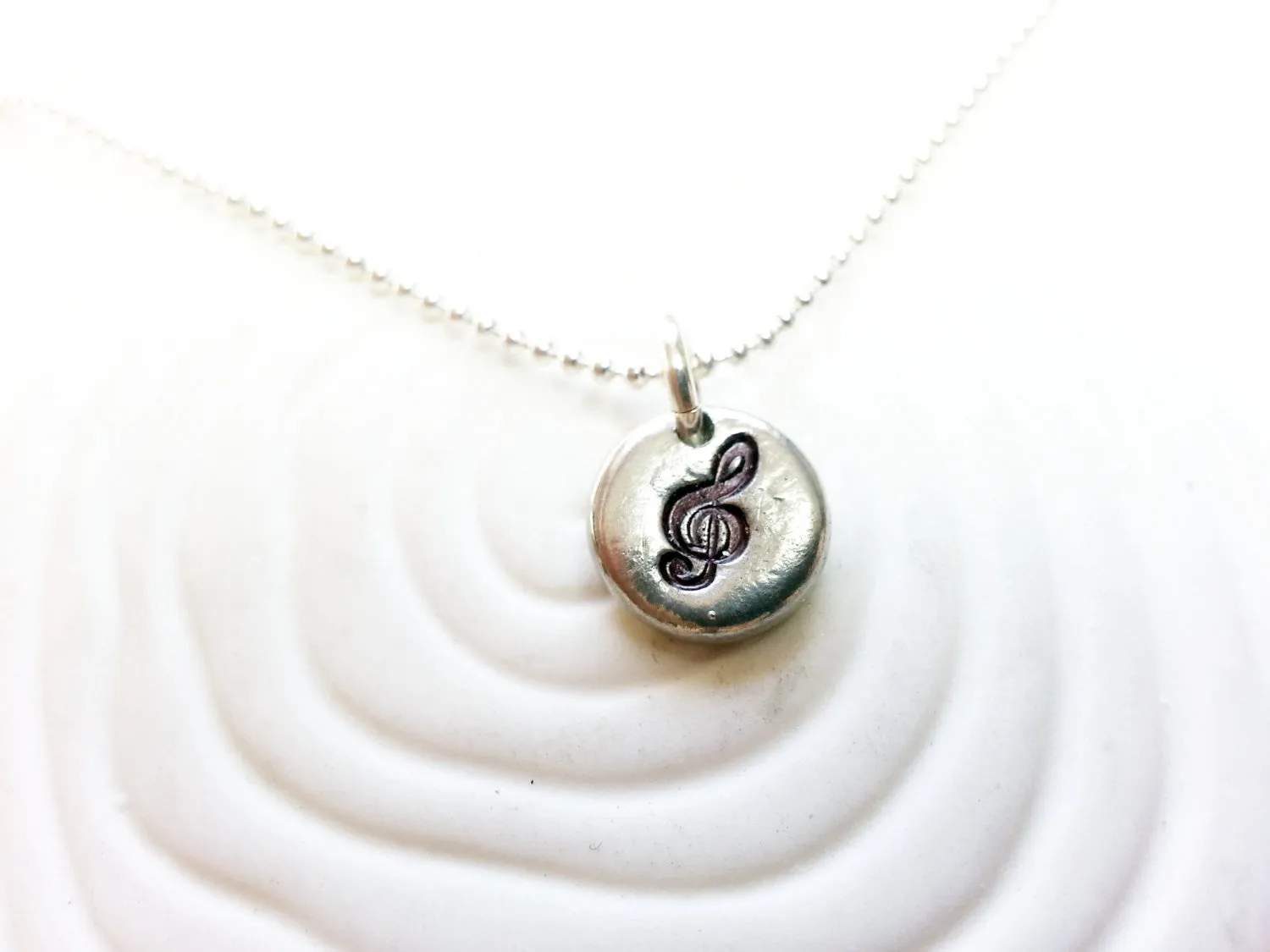G Clef Necklace | Musician's Gift | Music Note Necklace