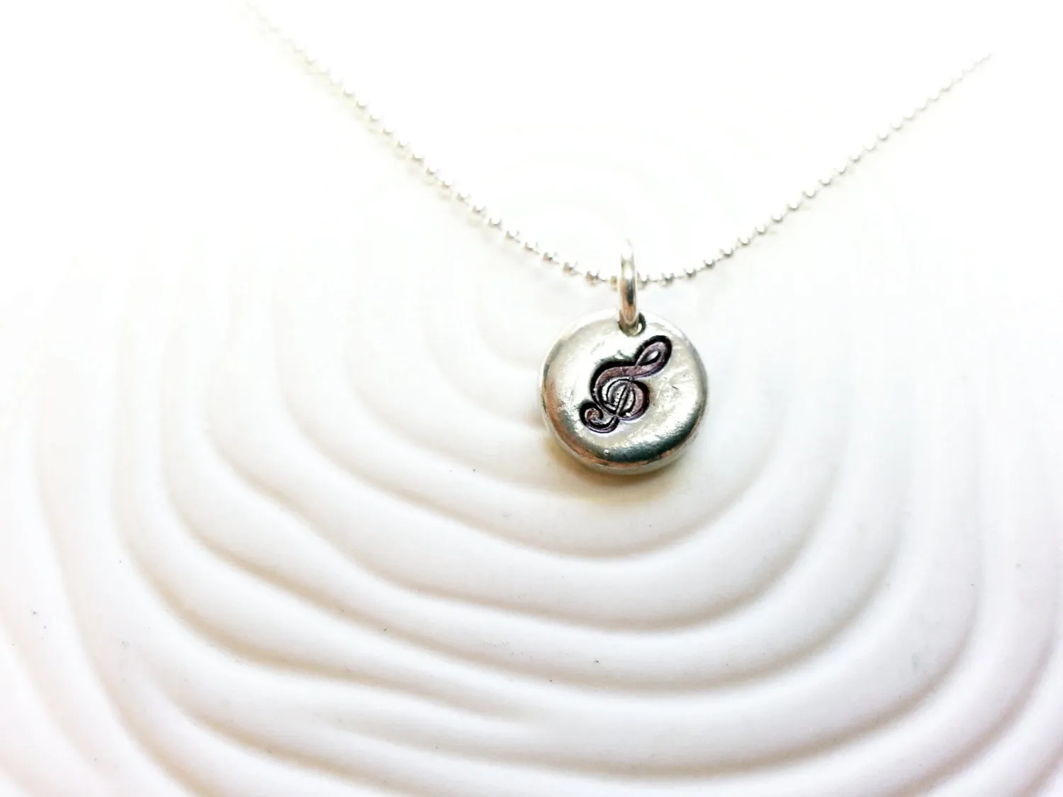 G Clef Necklace | Musician's Gift | Music Note Necklace