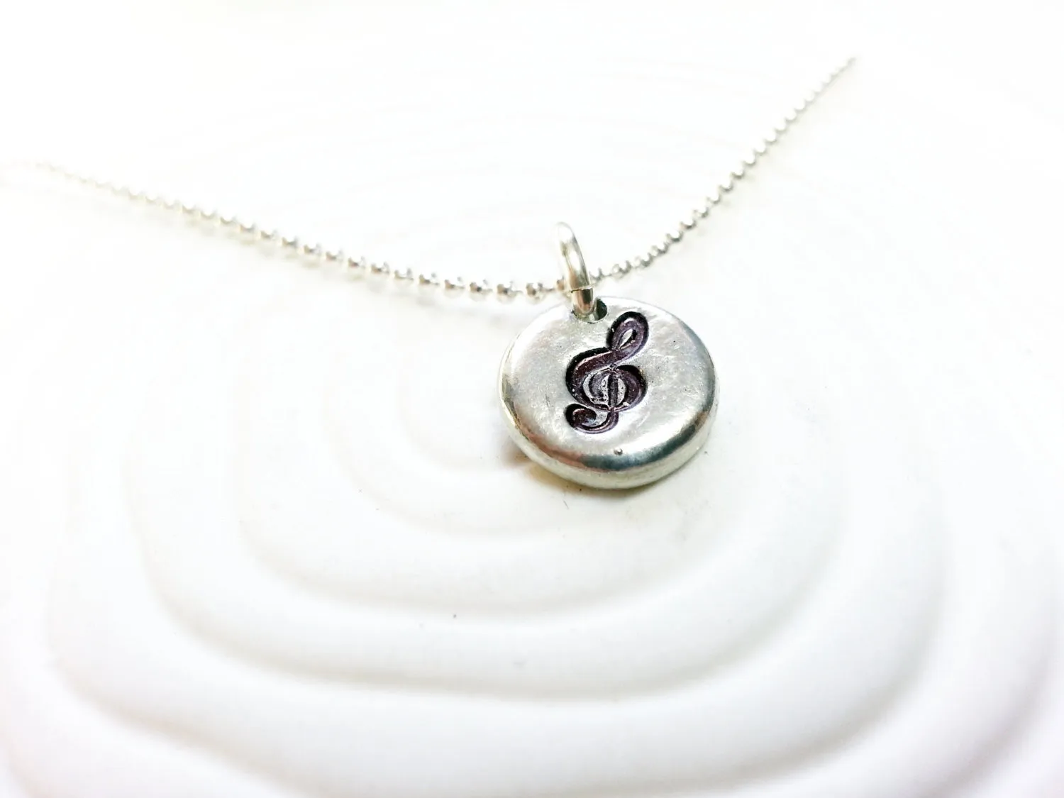 G Clef Necklace | Musician's Gift | Music Note Necklace