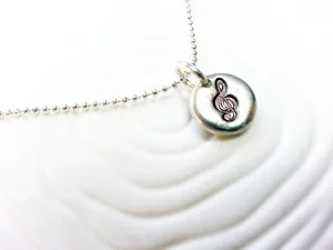 G Clef Necklace | Musician's Gift | Music Note Necklace