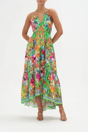 GATHERED V FRONT DRESS CURIOUS AND CURIOUSER