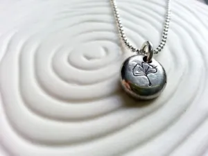 Ginkgo Leaf Necklace | Pebble Necklace