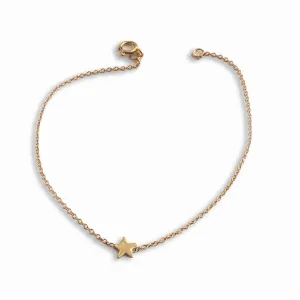 Gold Single Star Bracelet