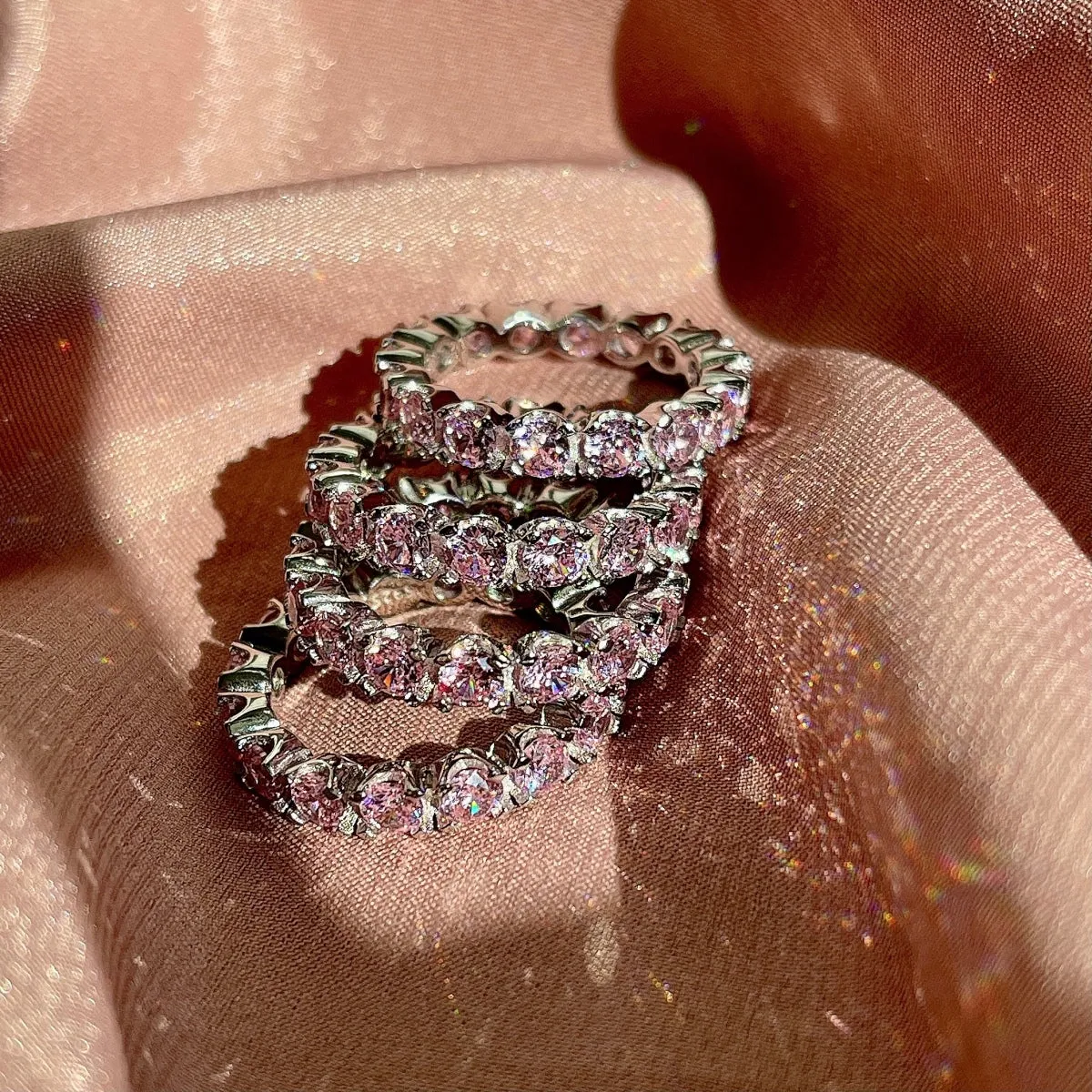 [Goodv]Eternity Round Cut Tennis Ring