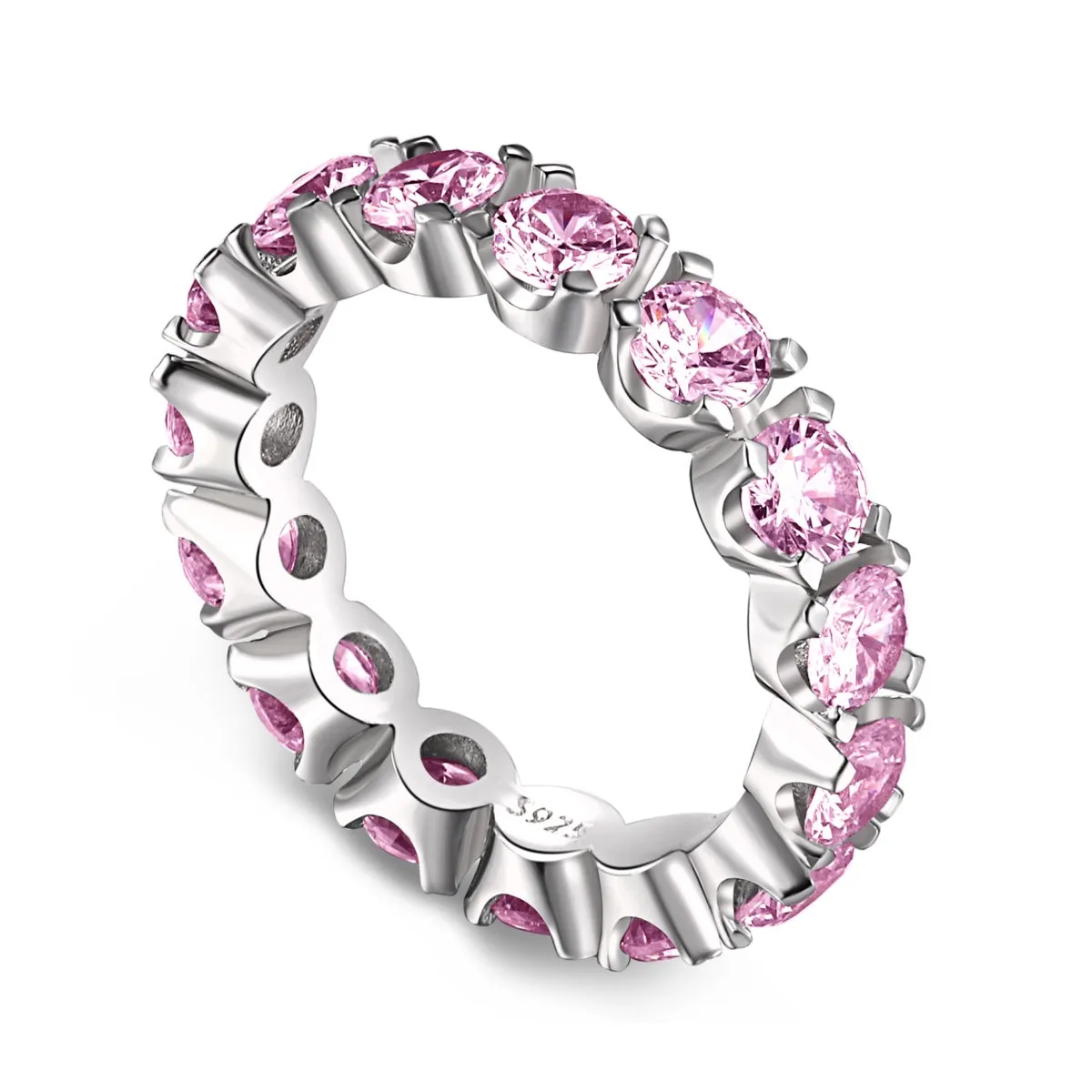 [Goodv]Eternity Round Cut Tennis Ring