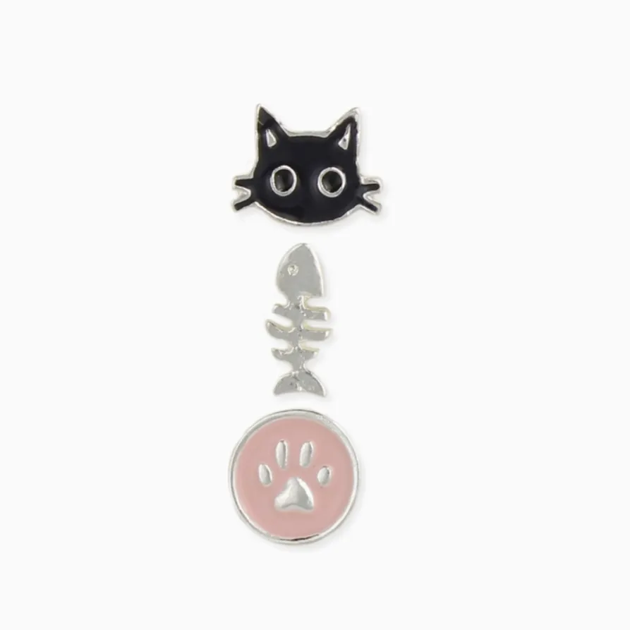 Here Kitty Stud Earrings