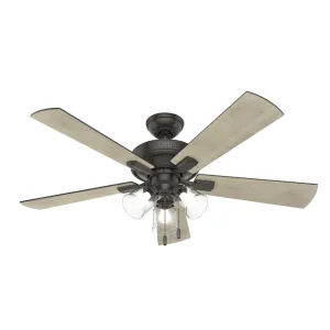 Hunter 52-Inch Crestfield 3 Light Noble Bronze Ceiling Fan