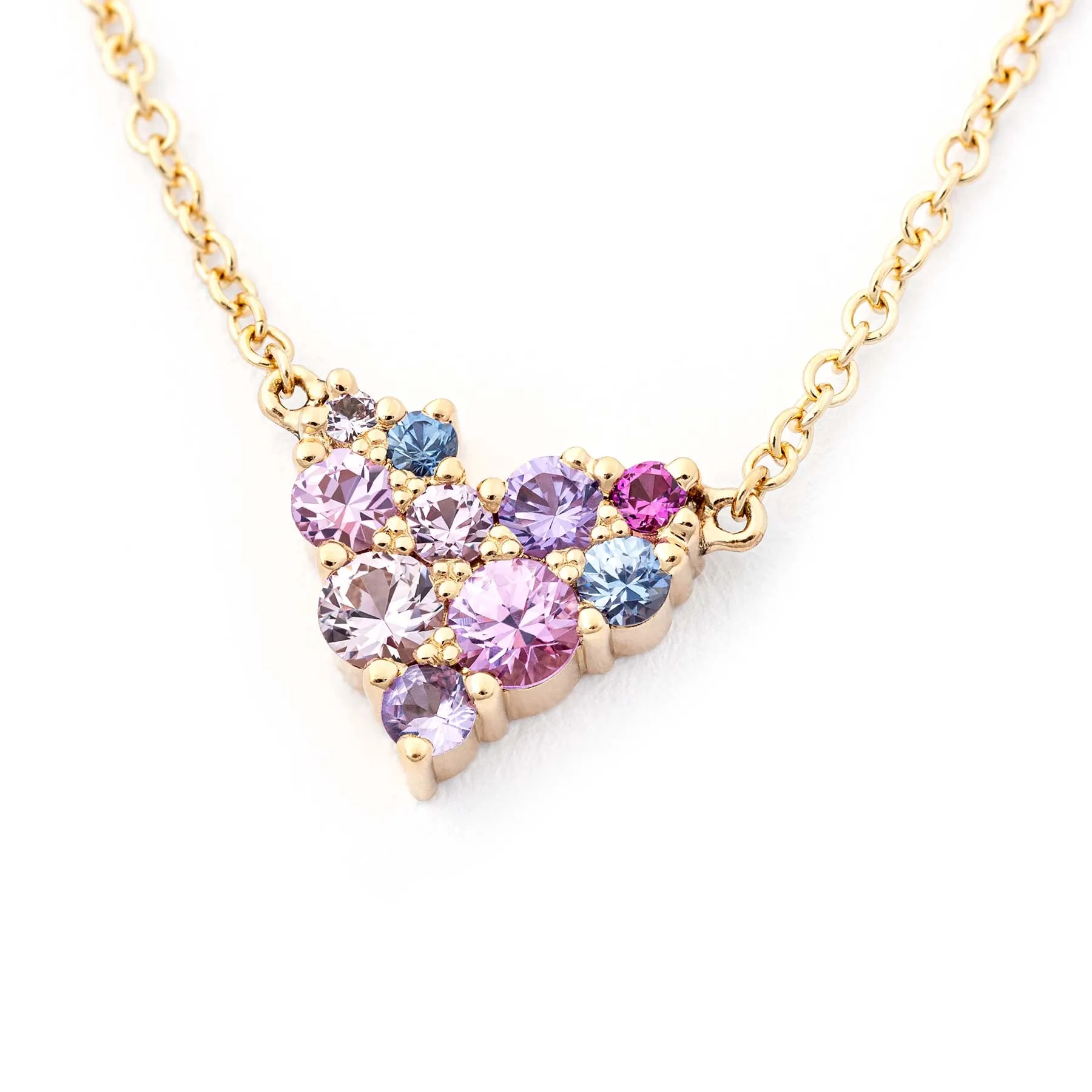 Keto Meadow necklace - Pink Heart S